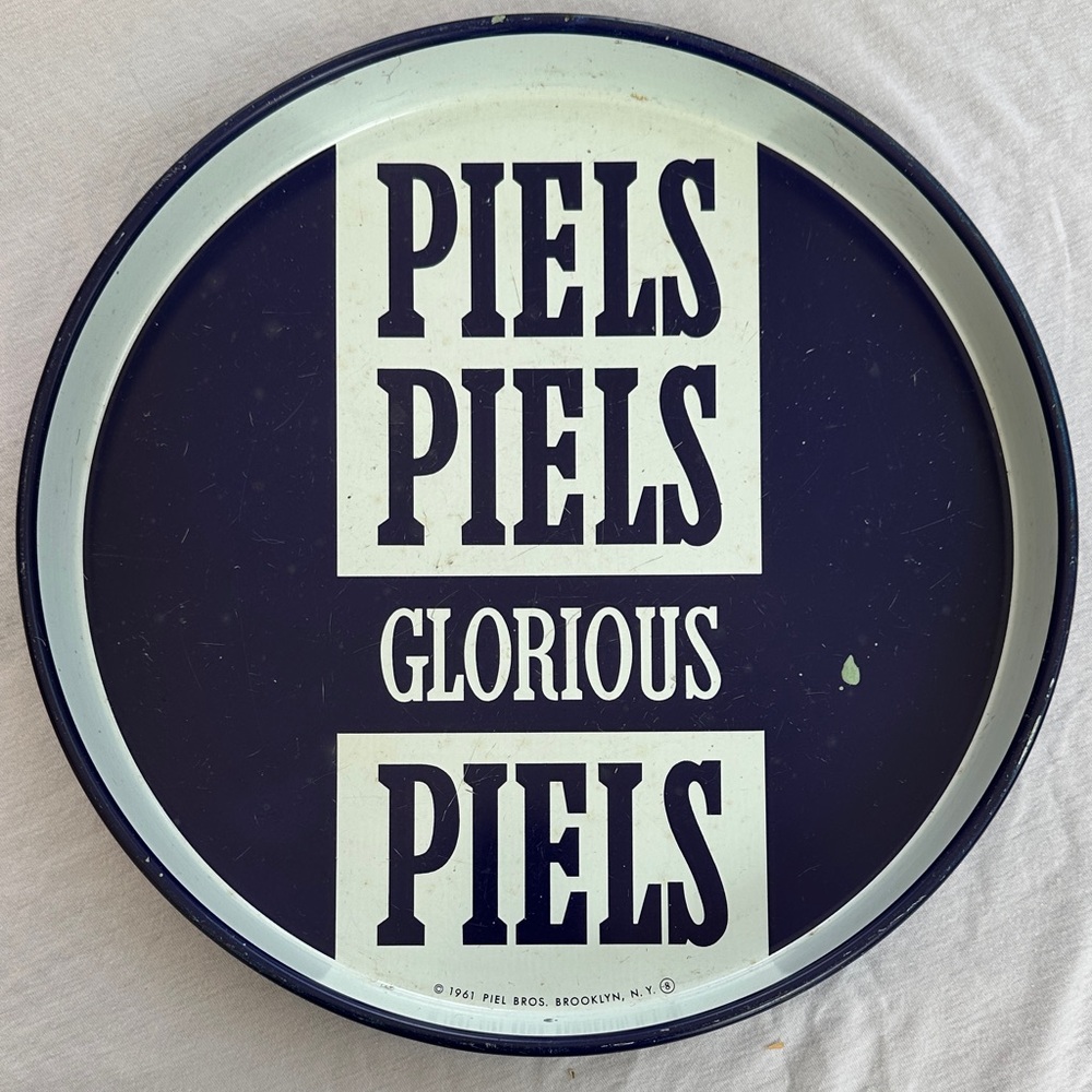 Piels vintage beer tray. Piels Glorius Piels 🎶🎶🎶